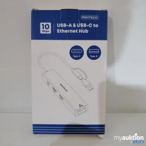 Auktion USB A & USB C zu Ethernet Hub Adapter