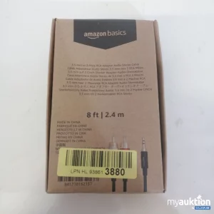 Artikel Nr. 759142: Amazonbasic 3.5 mm auf 2 Cinch Stecker Adapter Audio Stereokabel 