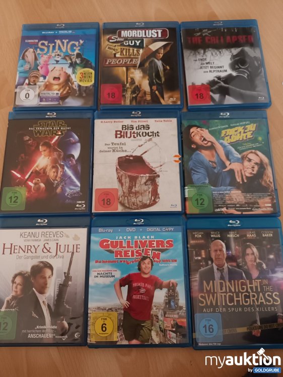 Artikel Nr. 398144: Siehe Fotos, Karton voll mit Blu Rays