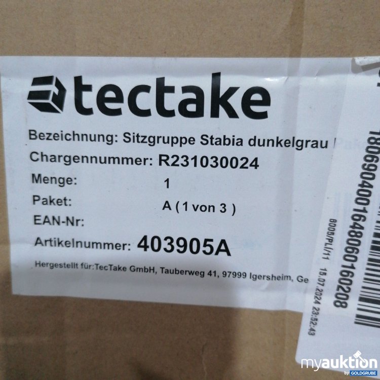 Artikel Nr. 798145: Tectake Sitzgruppe Stabia 