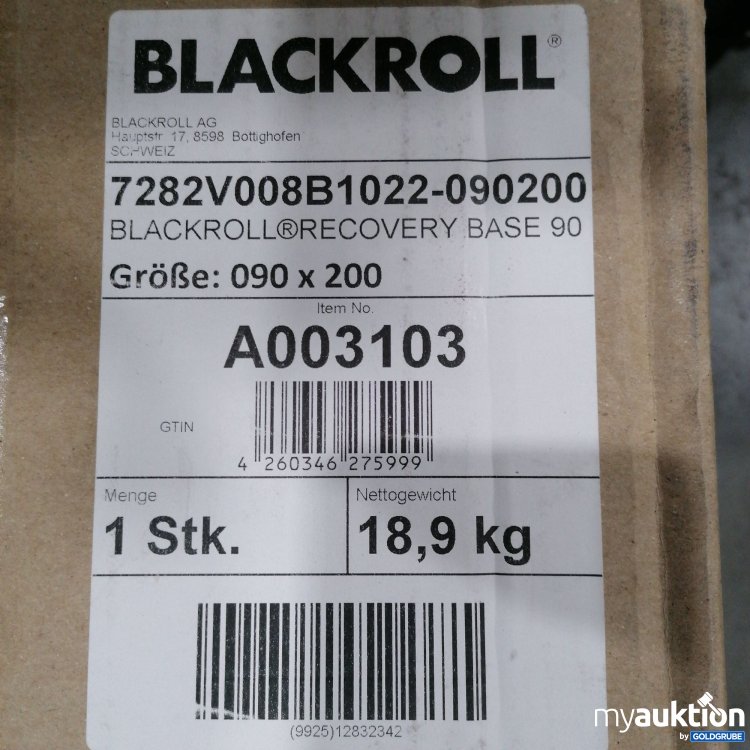 Artikel Nr. 798146: Blackroll  Recovery Base 90 Matratze 