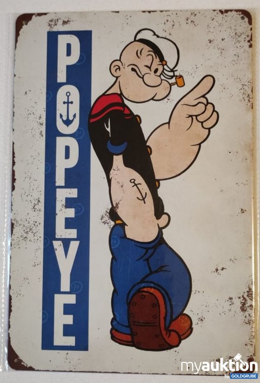 Artikel Nr. 398150: Popeye Comic Blechschild 