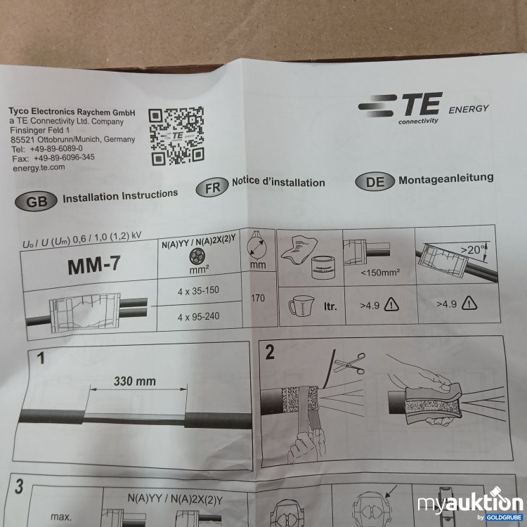 Artikel Nr. 520152: TE Tyco Electronics Raychem Gurd MM7