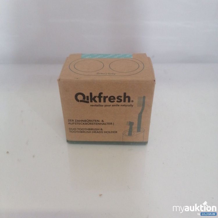 Artikel Nr. 748152: Qikfresh 2er Zahnbürsten & Aufsteckbürstenhalter 