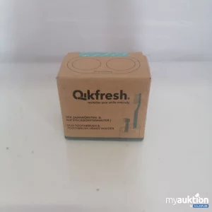 Auktion Qikfresh 2er Zahnbürsten & Aufsteckbürstenhalter 