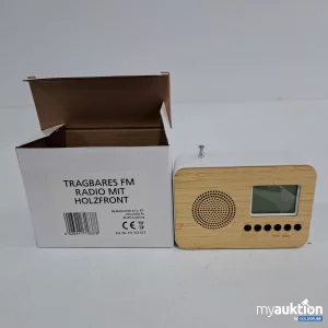 Artikel Nr. 792154: Tragbares FM Radio mit Holzfront 