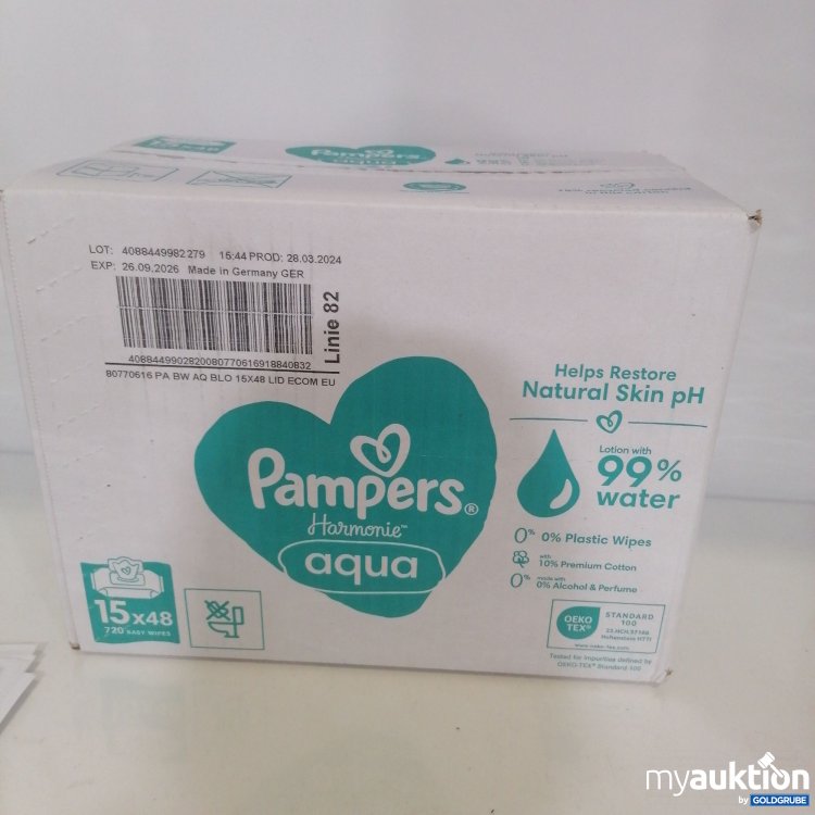 Artikel Nr. 771156: Pampers Aqua 15x48 Feuchttücher 