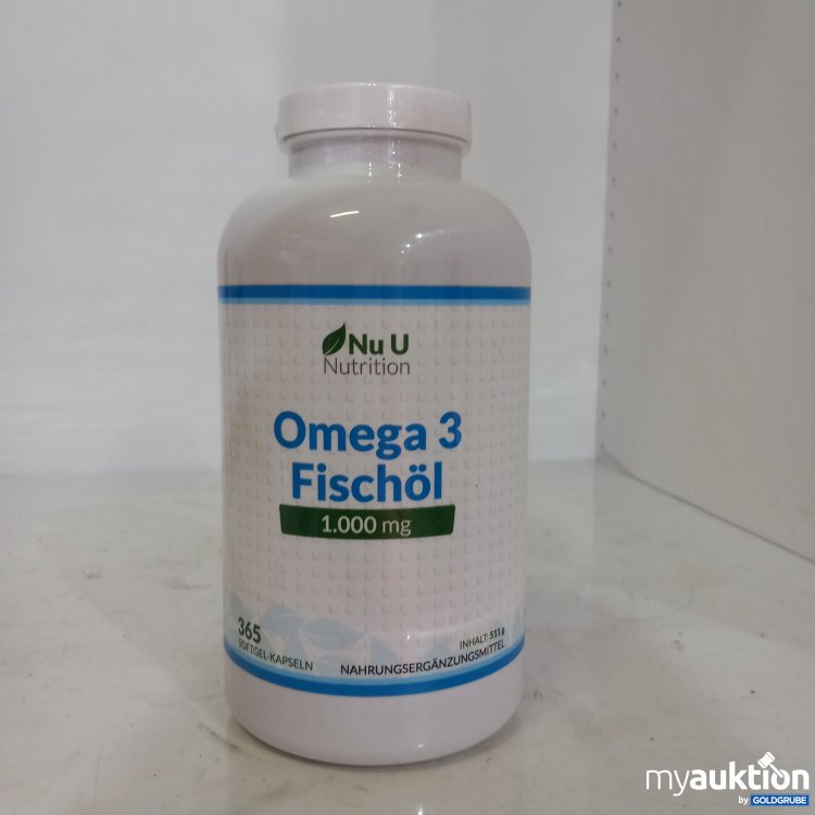 Artikel Nr. 763159: Nu U Nutrition Omega 3 Fischöl Kapseln 