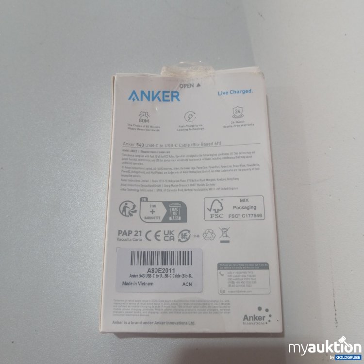 Artikel Nr. 758160: Anker 543 Usb-C to Usb-C kabel