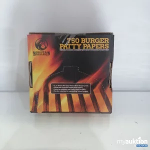 Auktion Mountain 750 Burger Patty Papers