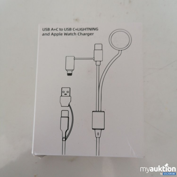 Artikel Nr. 774164: USB A+ C to USB C+Lighting and Apple Watch Charger 