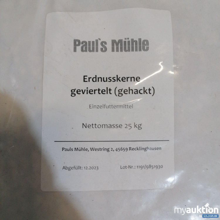 Artikel Nr. 724166: Paul's Mühle Erdnusskerne geviertelt (gehackt) 25kg