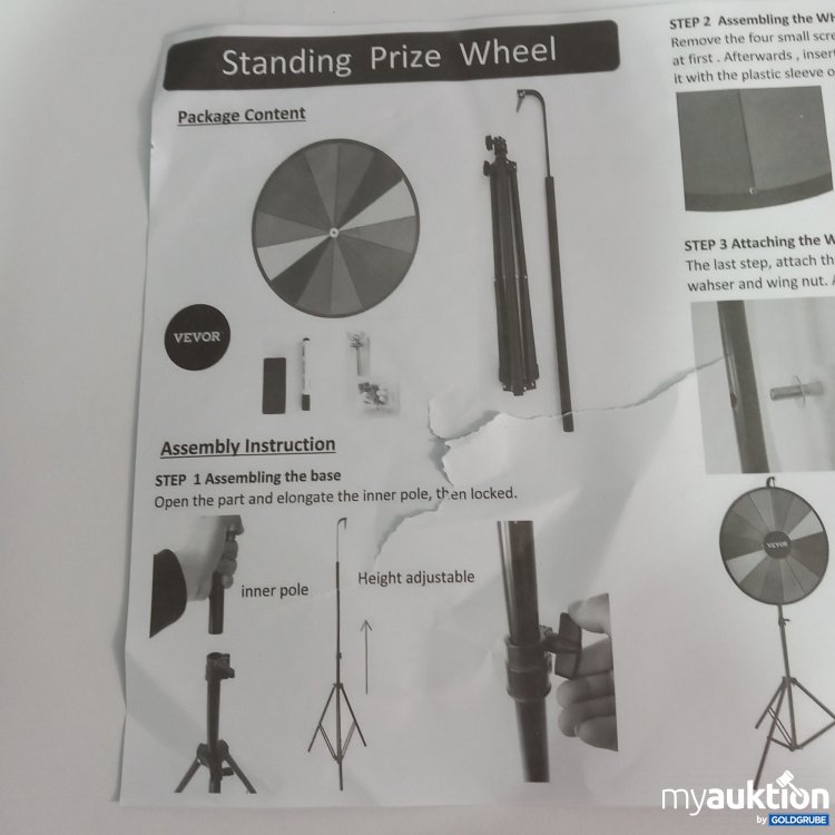 Artikel Nr. 780167: Standing Price Wheel  