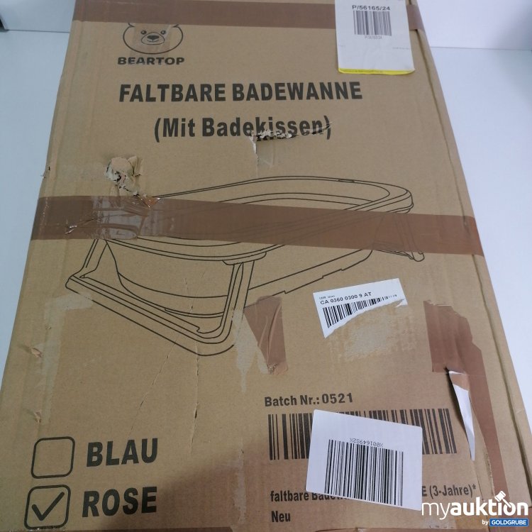 Artikel Nr. 790172: Beartop Faltbare Badewanne 