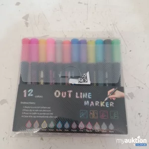 Auktion Outline Marker 12er-Set