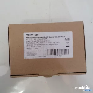 Auktion Vesvito Feldkonfektiinierbarer RJ45 Stecker Cat. 6 /10GB  12stk