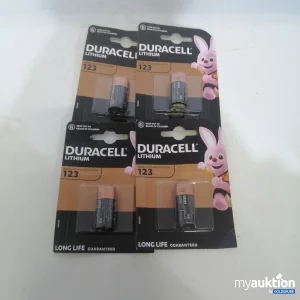 Auktion Duracell 123 Batterien 4 Stück 