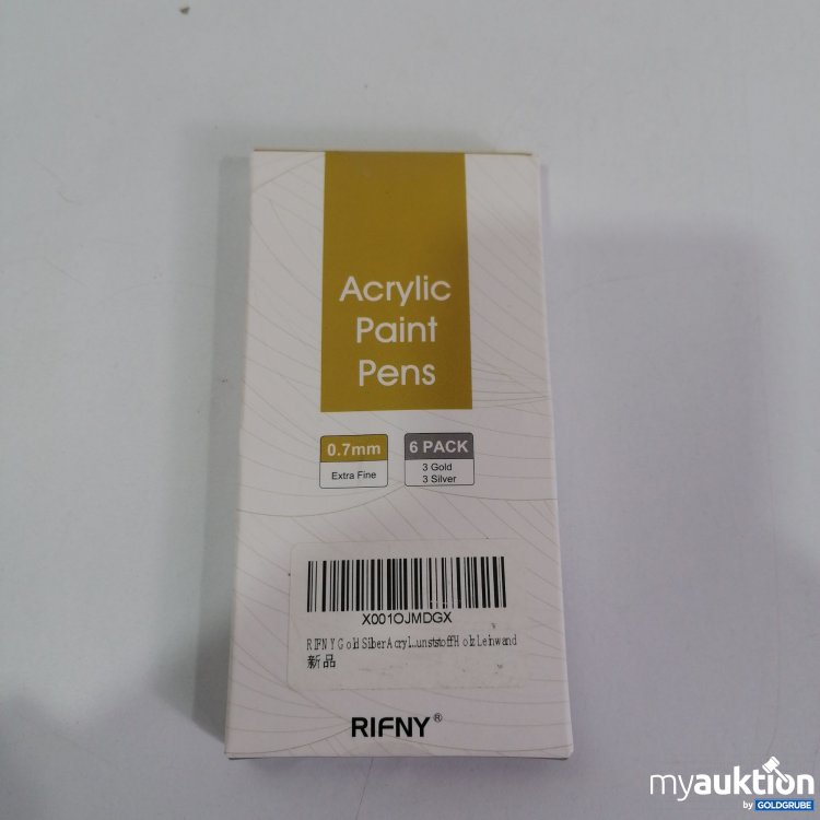 Artikel Nr. 786181: Rifny Acrylic Paint Pens 3 Gold, 3 Silber 