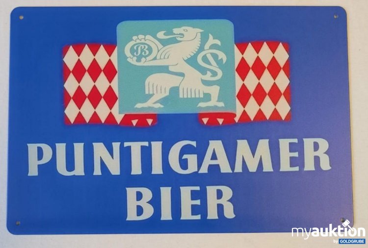 Artikel Nr. 398183: Puntigamer Bier Blechschild 