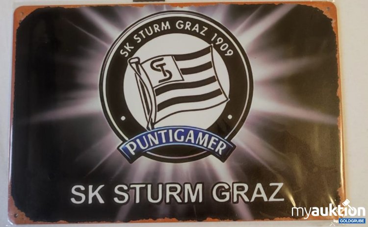 Artikel Nr. 398184: SK Puntigamer Sturm Graz Fußball Blechschild 