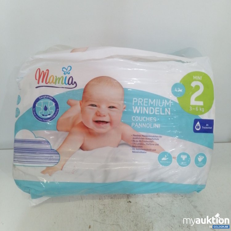 Artikel Nr. 741186: Mamia Premium Windeln 2(3-6kg) 42 Stück 