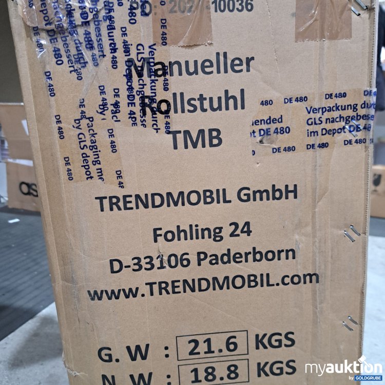 Artikel Nr. 433188: Manueller Rollstuhl TMB 