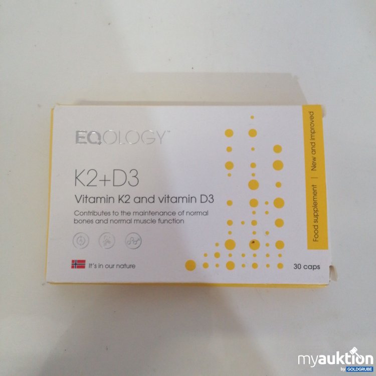 Artikel Nr. 380189: Eqoligy K2+D3 Vitamin 30stk