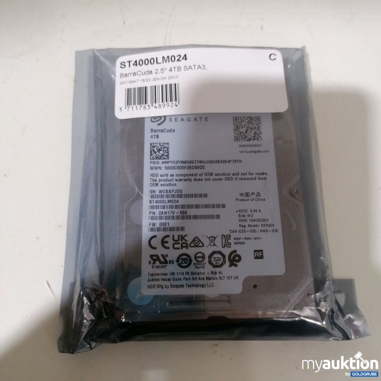 Artikel Nr. 767189: Seagate Barra Cuda 4TB 2.5" Sata 3 