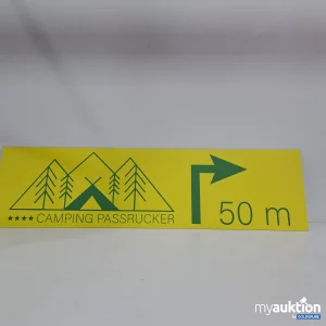 Auktion Schild Camping Passrucker 50m