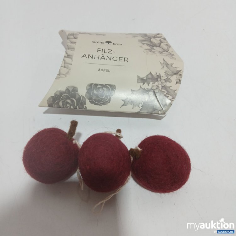Artikel Nr. 815193 Artikel Nr. 815193: GrüneErde Filzanhänger 3 Stück