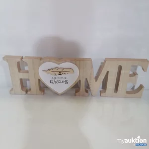 Auktion "Home" Deko aus Holz