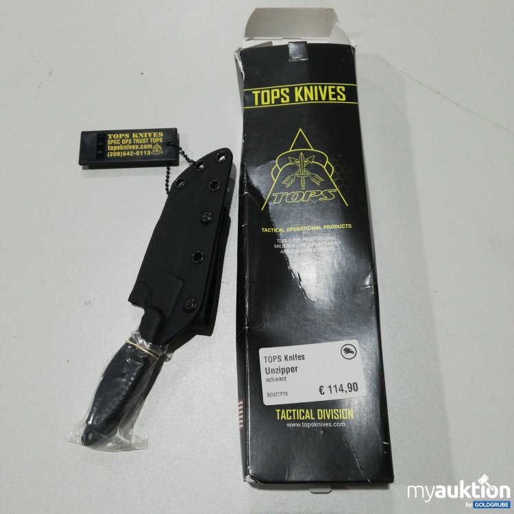 Artikel Nr. 755204: Tops Knifes Unzipper schwarz