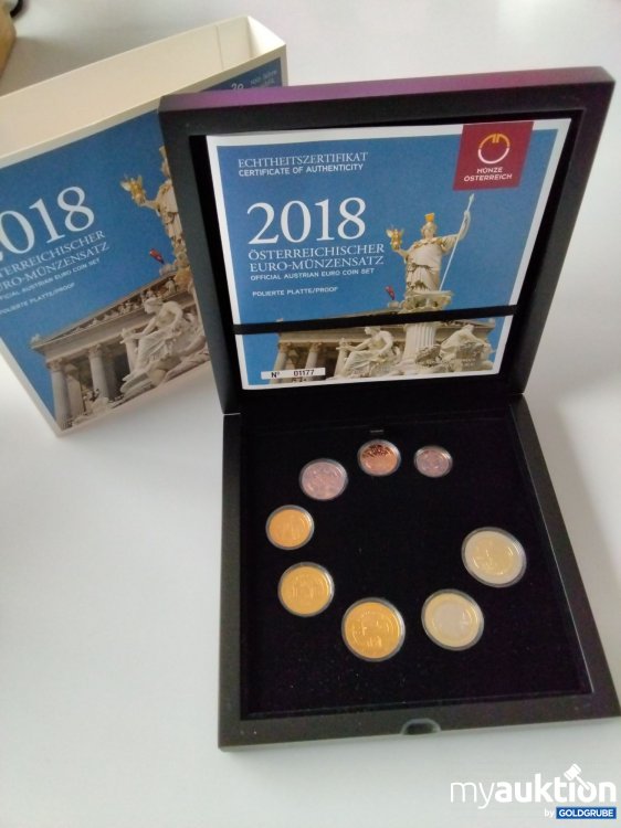 Artikel Nr. 396207: Euro Kursmünzensatz 2018 Proof Set PP