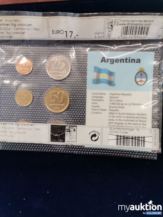 Artikel Nr. 779207: Münzsatz Argentinien 