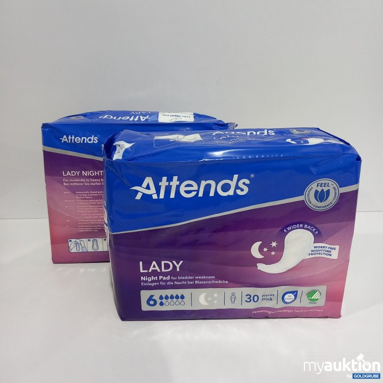 Artikel Nr. 787208: Attends Lady Night Pads 2x30 Stück 