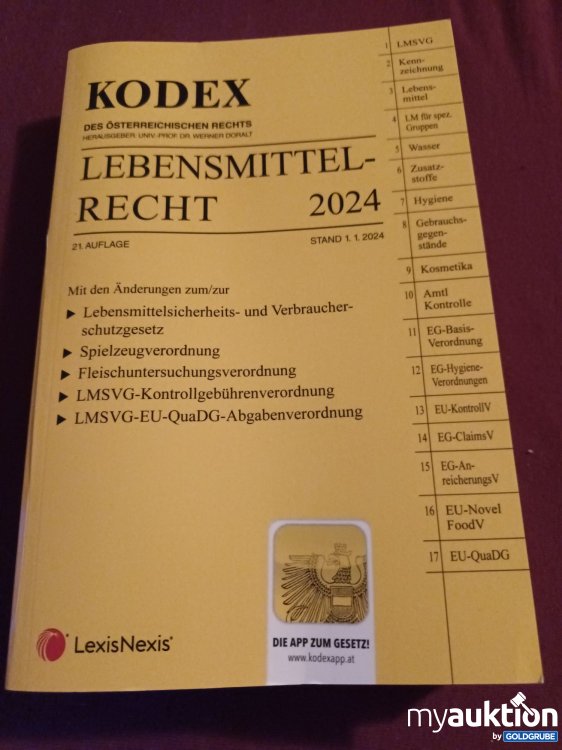 Artikel Nr. 390209: KODEX, Lebensmittelrecht 2024