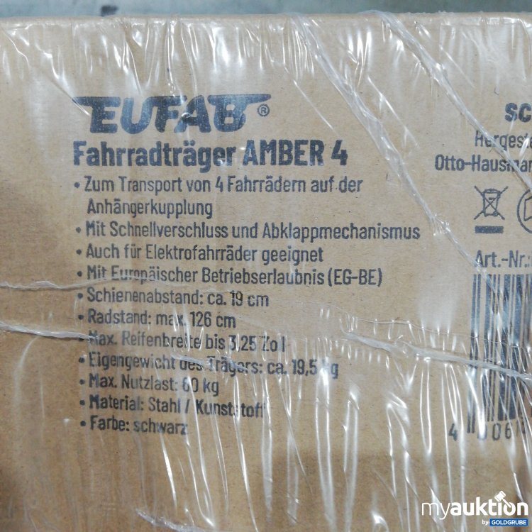 Artikel Nr. 755210: Eufab Fahrradträger Amber 4 