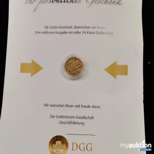 Artikel Nr. 779213: 10 Groschen mit edler 24 Karat Goldauflage 