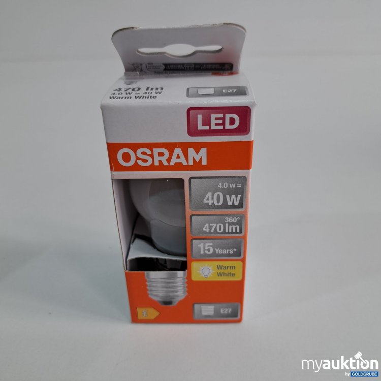 Artikel Nr. 433216: Osram LED Glühbirne E27 40W 470lm warm White 