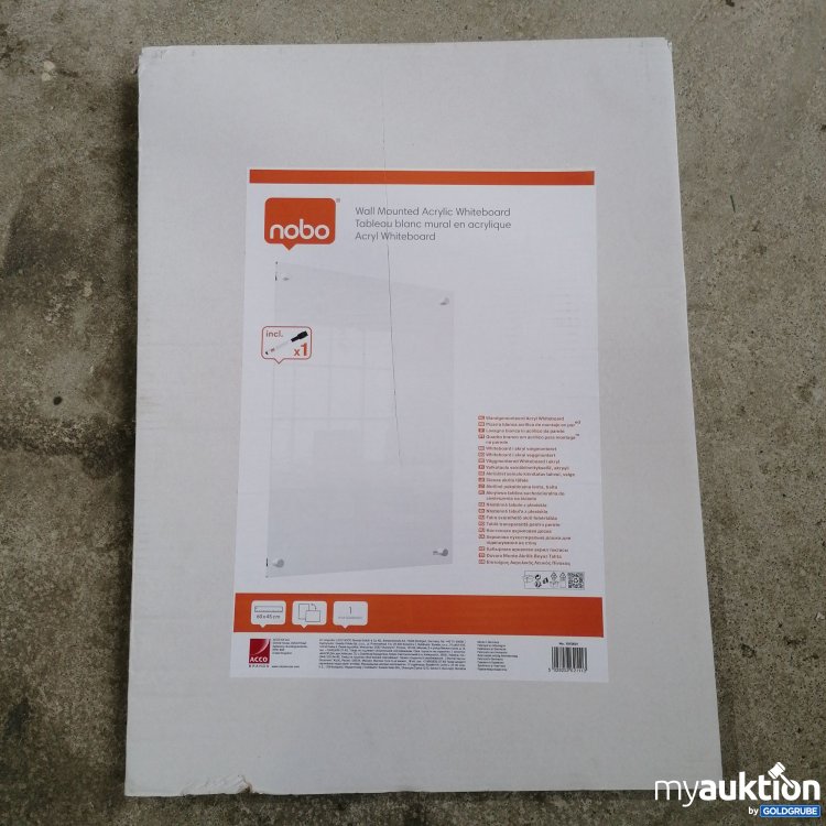 Artikel Nr. 740217: Nibo Wall Mounted Acrylic Whiteboard 