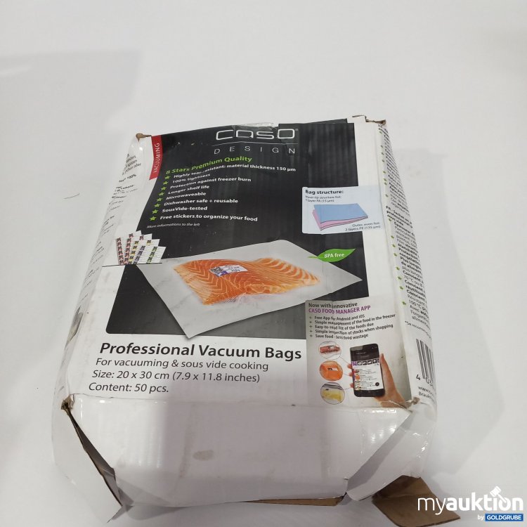 Artikel Nr. 781217: Caso Vacuum Bags 20x30cm 50 Stück