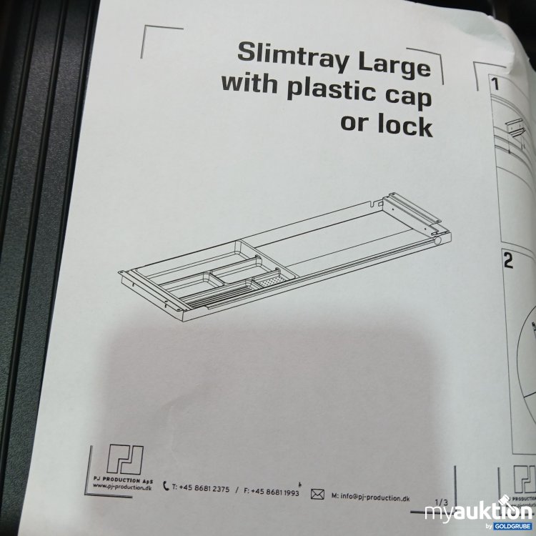 Artikel Nr. 520220: Slimtray Large w/Lock 4047-9016-L White RAL9016