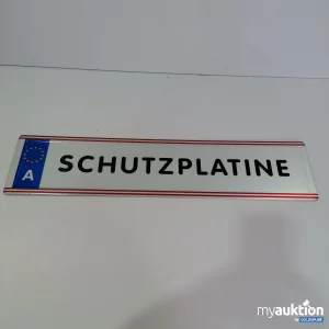 Auktion Nummernschild "Schutzplatine" 