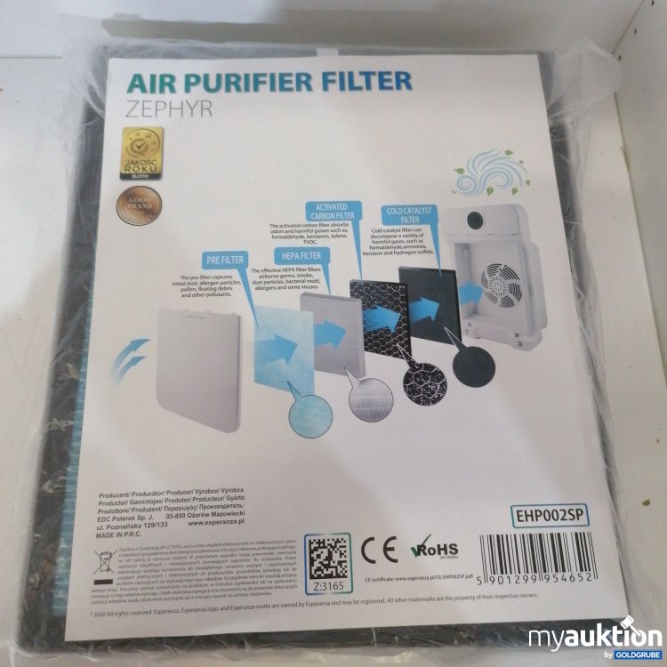 Artikel Nr. 419227: Air Purifier Filter Zephyr  EHP002SP
