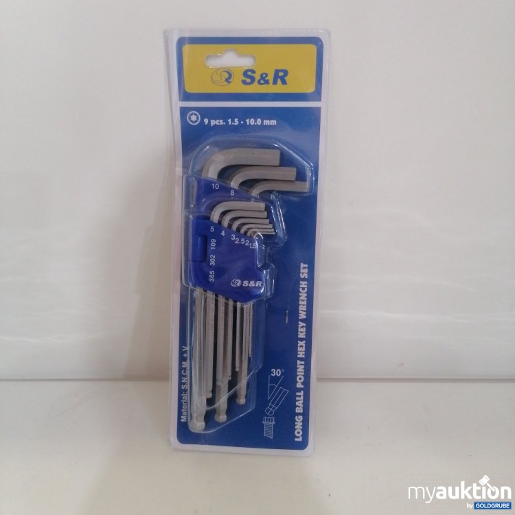 Artikel Nr. 748227: S&R Long ball point Hex key wrench Set