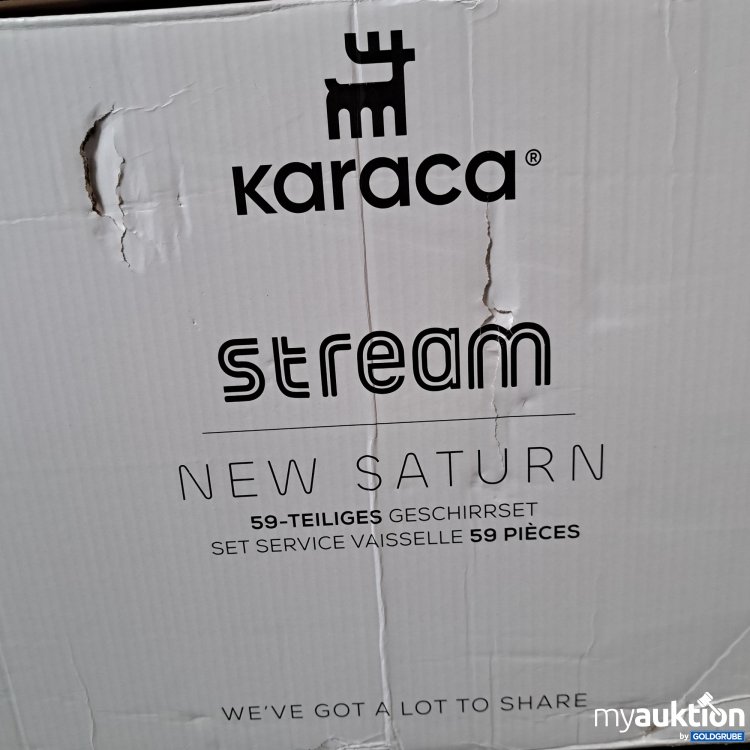 Artikel Nr. 433230: Karaca Bone Collection Stream New Saturn 59 teiliges Geschirrset 