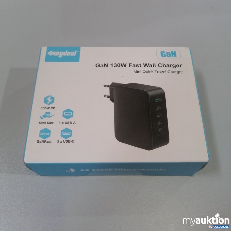 Artikel Nr. 759230: Sunydeal GaN 130W Fast Wall Charger 