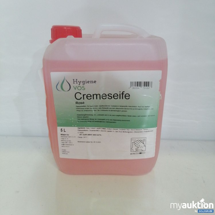 Artikel Nr. 757235: Hygiene Vos Cremeseife Rose 5l