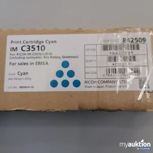 Auktion Ricoh Print Cartridge Cyan IM C3510