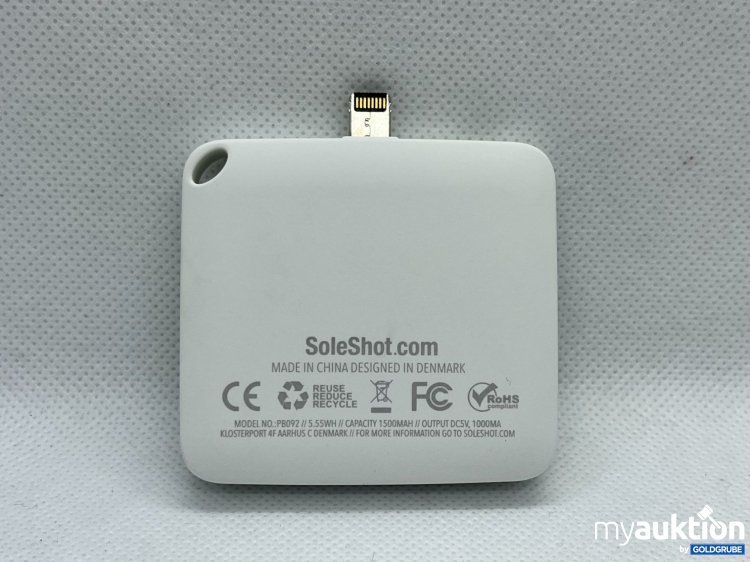 Artikel Nr. 391236: 10x SoleShot Powerbank – iPhone – 1800 mAh